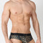 Timoteo Leopard Calypso Mesh Swim Brief
