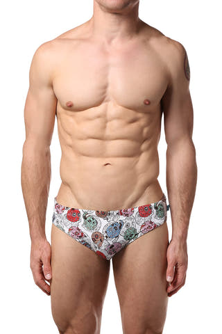 Timoteo Multi Skull Lakeshore Swim Brief