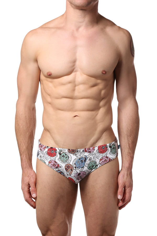 Timoteo Multi Skull Lakeshore Swim Brief