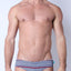 Timoteo Navy Stripe Lakeshore Swim Brief