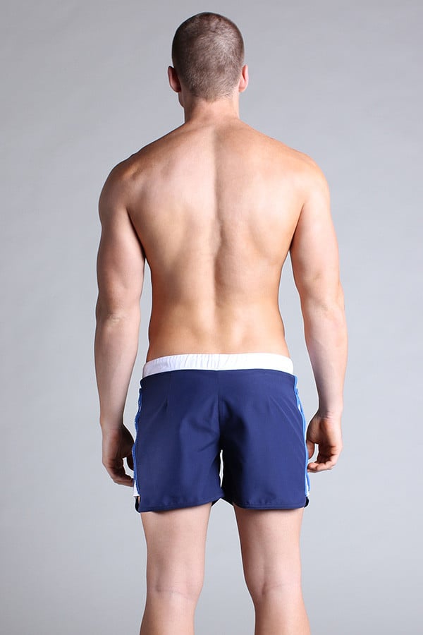 Timoteo Navy Zip Surf Board Short