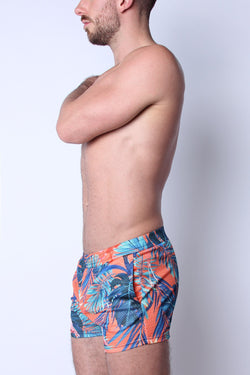 Timoteo Orange Flamingo Riviera Mesh Short thumbnail 2