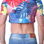 Timoteo Palm Pink Safari Crop Top