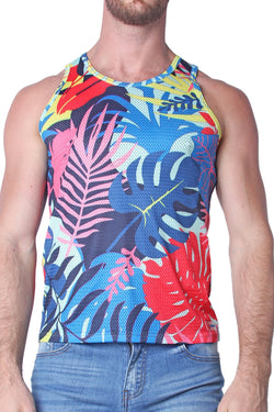 Timoteo Palm Pink Safari Tank Top thumbnail 1