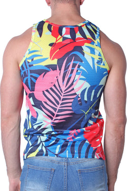 Timoteo Palm Pink Safari Tank Top thumbnail 2