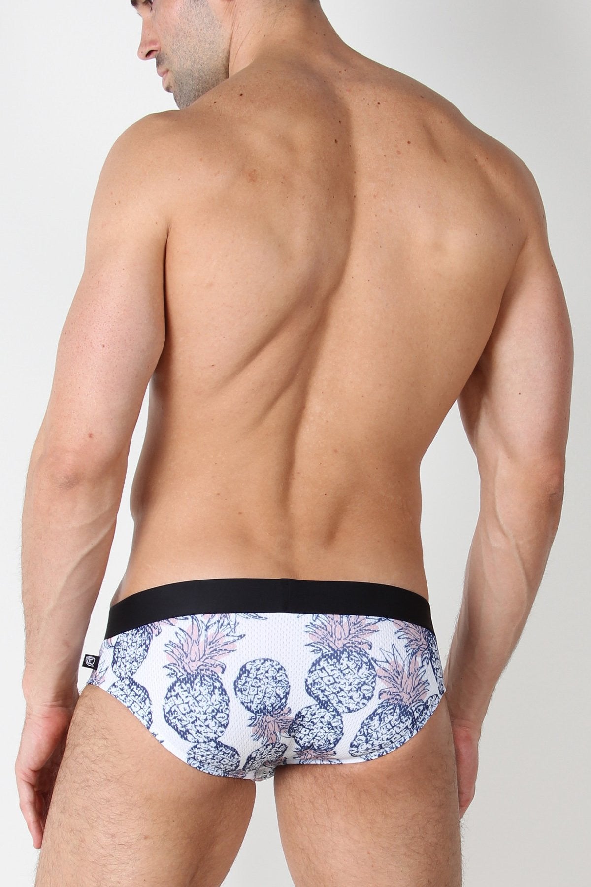 Timoteo Pineapple Calypso Mesh Swim Brief