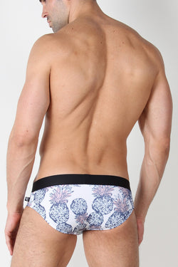 Timoteo Pineapple Calypso Mesh Swim Brief thumbnail 3