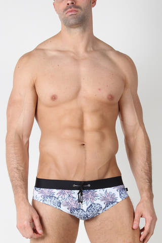 Timoteo Pineapple Calypso Mesh Swim Brief