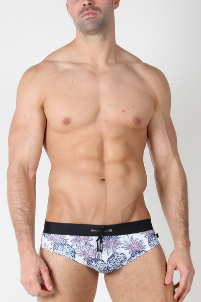 Timoteo Pineapple Calypso Mesh Swim Brief