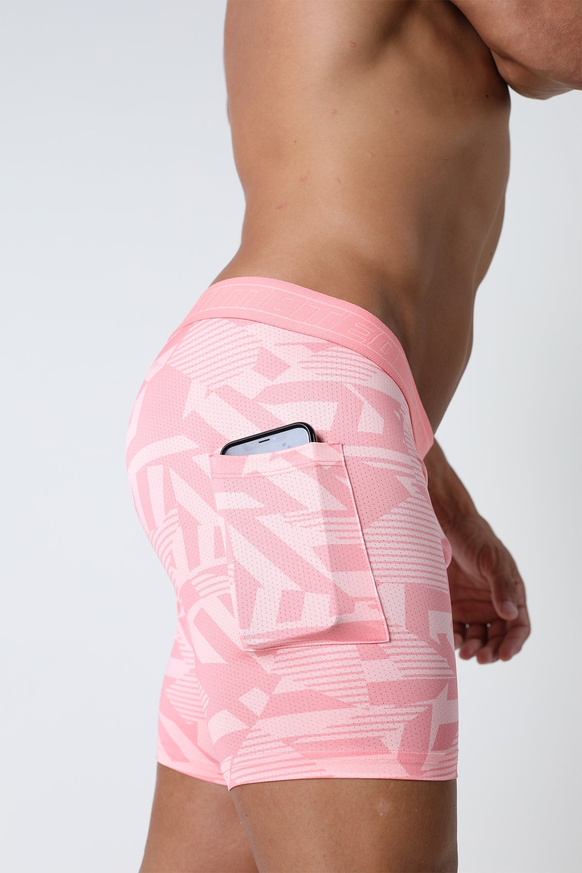 Timoteo Pink Active Sport Compression Short