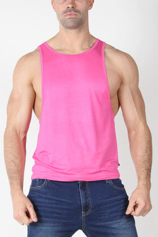 Timoteo Pink Calypso Solid Tank Top