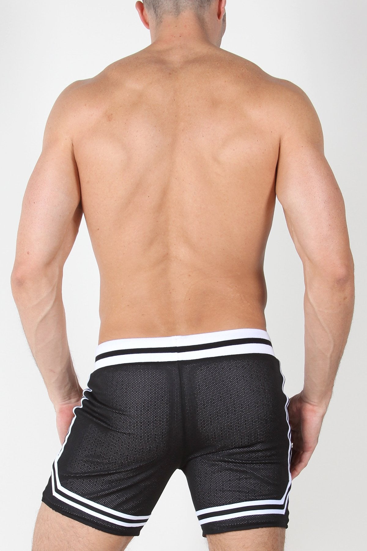 Timoteo Pink Leopard Reversible Mesh Short