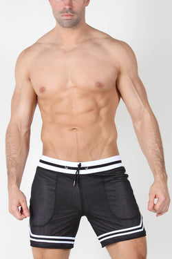 Timoteo Pink Leopard Reversible Mesh Short thumbnail 2