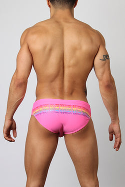 Timoteo Pink PRIDE-19 Ltd. Edition Swim Brief thumbnail 4