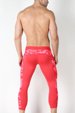 Timoteo Red Aero Sport 2.0 Compression Legging thumbnail 3