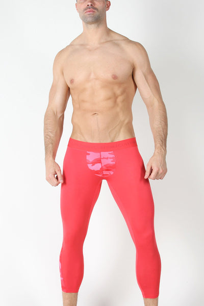 Timoteo Red Aero Sport 2.0 Compression Legging