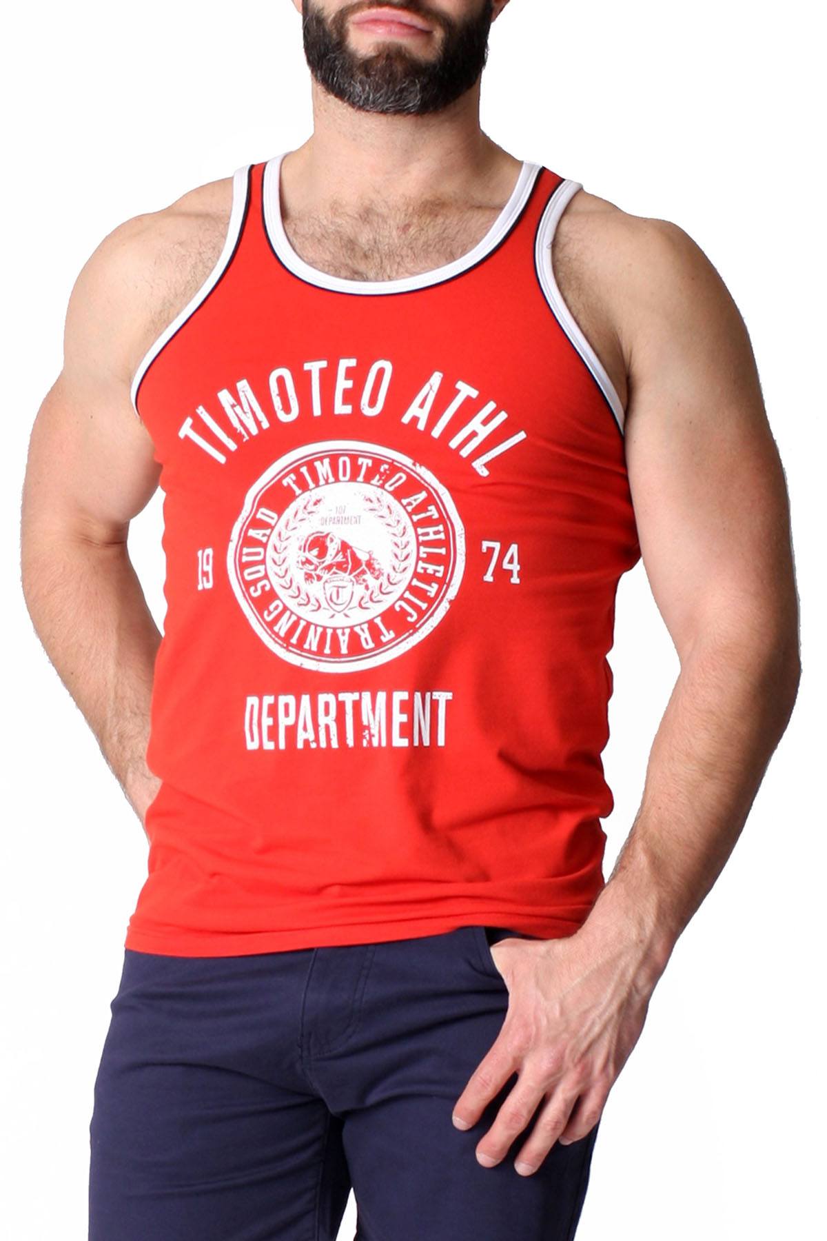 Timoteo Red Training Team Tank Top – CheapUndies