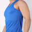 Timoteo Solid Blue Pool Party Mesh Tank Top