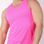 Timoteo Solid Pink Pool Party Mesh Tank Top