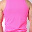 Timoteo Solid Pink Pool Party Mesh Tank Top