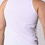 Timoteo Solid White Pool Party Mesh Tank Top