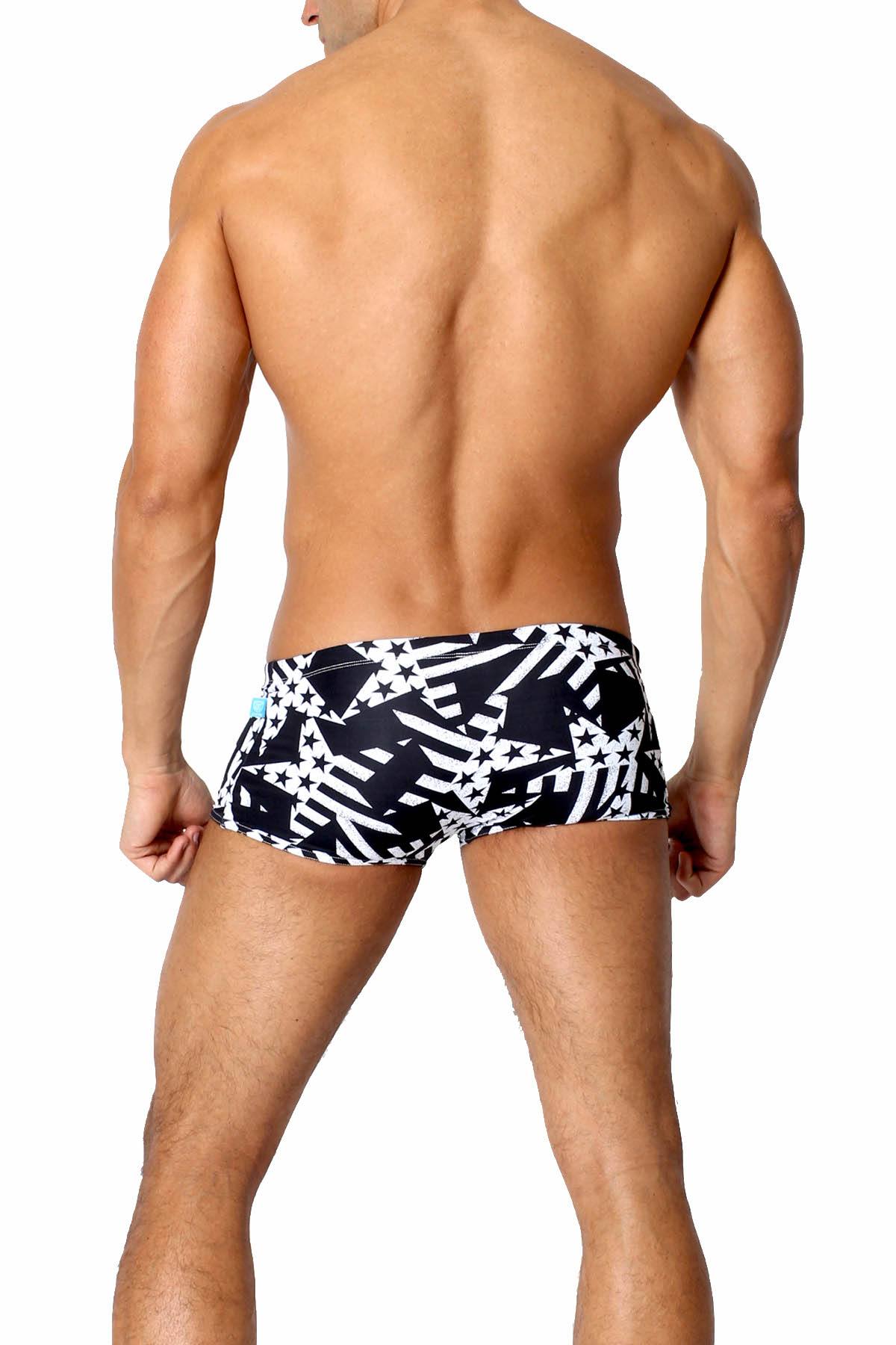 Timoteo Star/Stripe Open-Water Swim Trunk