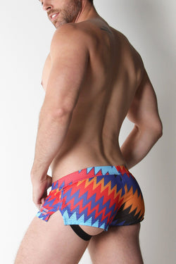 Timoteo TMS162 Fiesta ZigZag Mesh Jock Short thumbnail 2