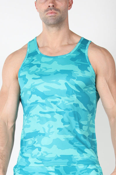 Timoteo Turquoise Aero Sport 2.0 Tank Top