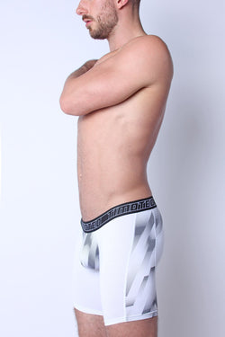 Timoteo White Aero Sport Compression Short thumbnail 2
