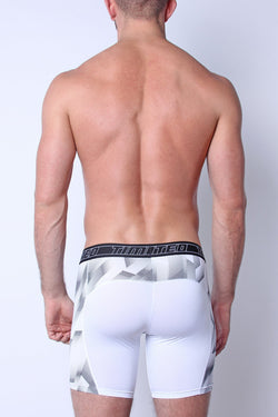 Timoteo White Aero Sport Compression Short thumbnail 3
