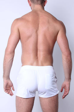 Timoteo White Aero Sport Running Short thumbnail 4