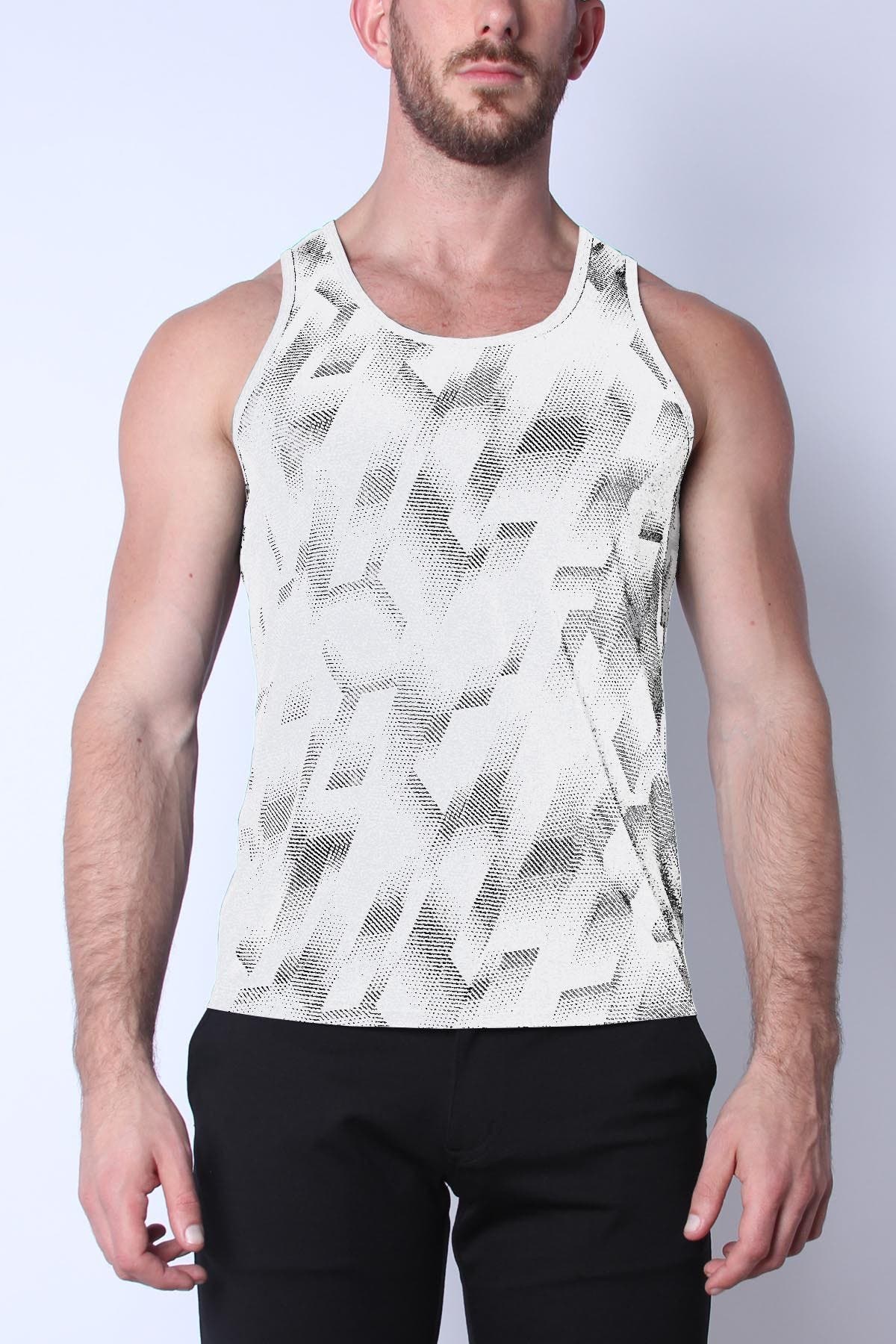 Timoteo White Aero Sport Tank Top