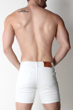 Timoteo White Calypso Denim Short thumbnail 3