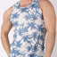 Timoteo White Coral Sand Mesh Tank Top