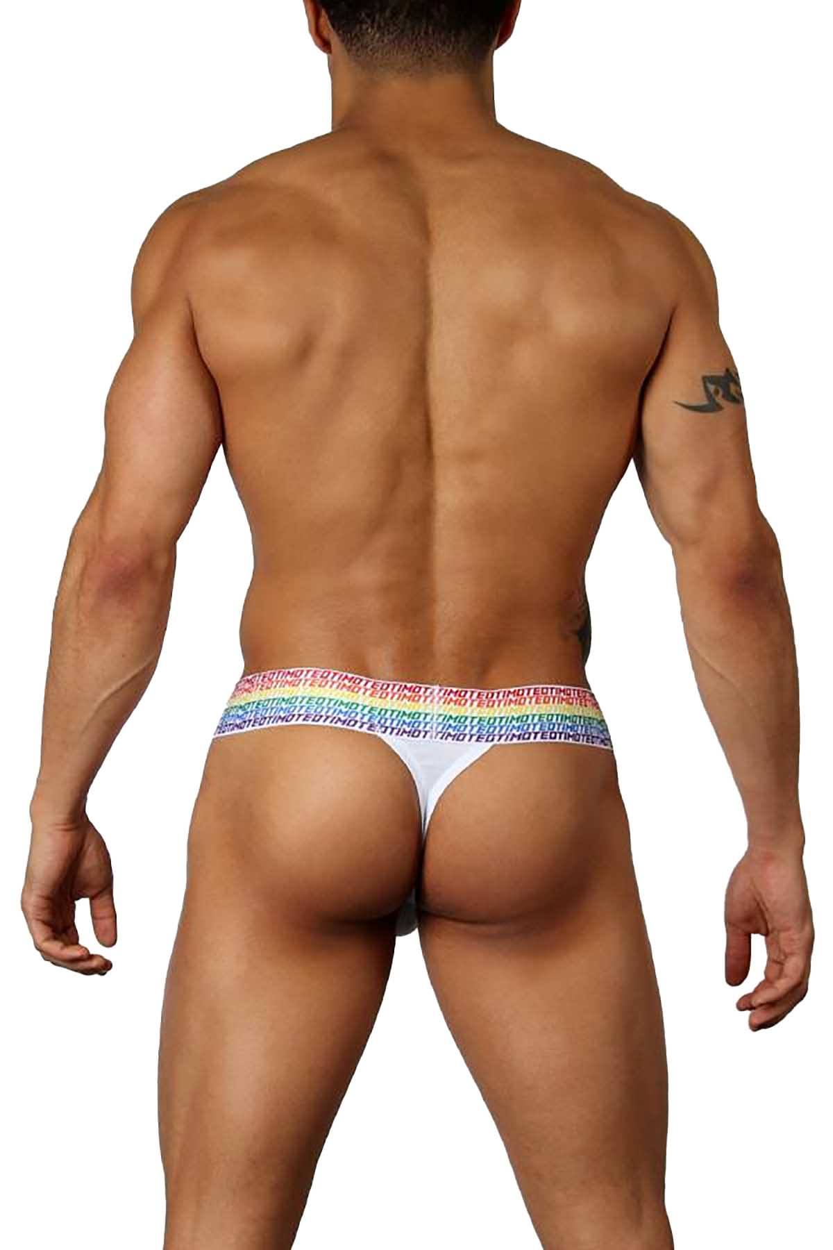Timoteo White Limited Edition PRIDE19 Thong