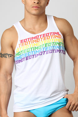 Timoteo White PRIDE-19 Ltd. Edition Tank Top thumbnail 2
