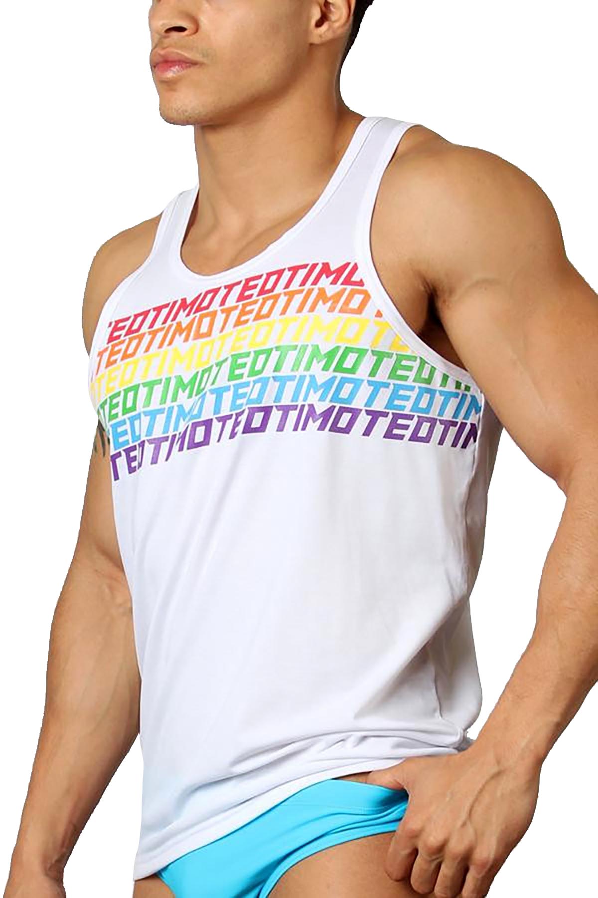 Timoteo White PRIDE-19 Ltd. Edition Tank Top