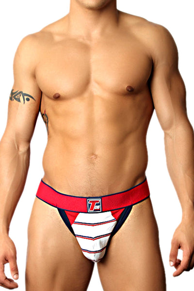 Timoteo White/Red Pacifica Thong