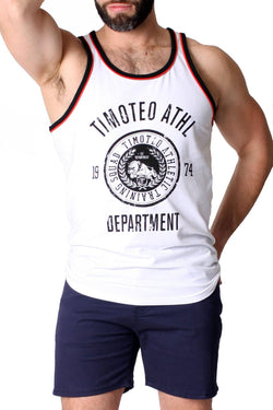 Timoteo White Training Team Tank Top thumbnail 1