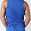 Timoteo blue Active Sport Solid Tank Top