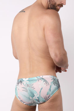 Timoteo pink Coral Sands Mesh Low Rise Swim Brief thumbnail 3