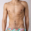 Timoteo white Tahiti Side Tie Reversible Swim Brief 2.0