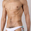 Timoteo white Tahiti Side Tie Reversible Swim Brief 2.0