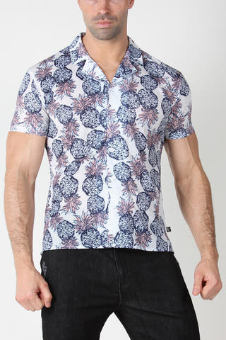 Timteo Calypso Pineapple Mesh Shirt