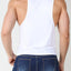 Timteo White Calypso Solid Tank Top