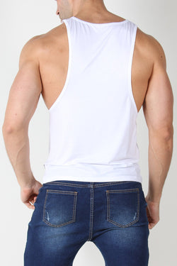 Timteo White Calypso Solid Tank Top thumbnail 3