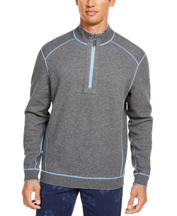 Tommy Bahama Flip Side Classic-fit Reversible Quarter-zip Sweater New Opal thumbnail 2