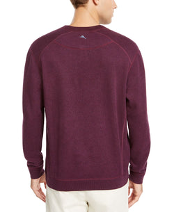 Tommy Bahama Flip Side Classic-fit Reversible Split-neck Sweater Port Heather thumbnail 2