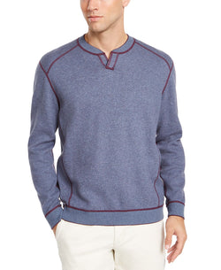 Tommy Bahama Flip Side Classic-fit Reversible Split-neck Sweater Port Heather thumbnail 3