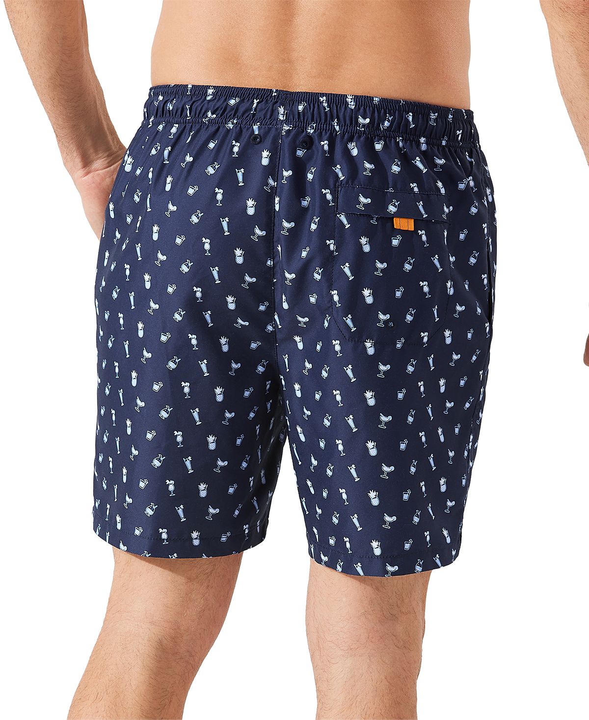 Tommy Bahama Naples Tipsy Toss Cocktail Print 6" Boardshorts Ocean Deep